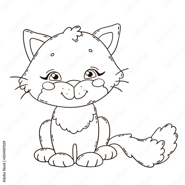 Animated cats coloring pages