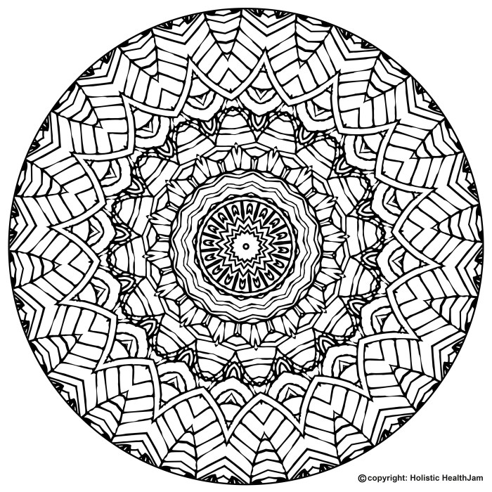 Mandala coloring book pages