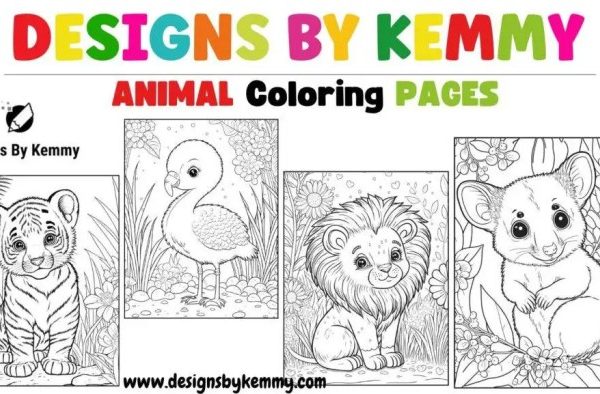 Animal coloring pages for tweens