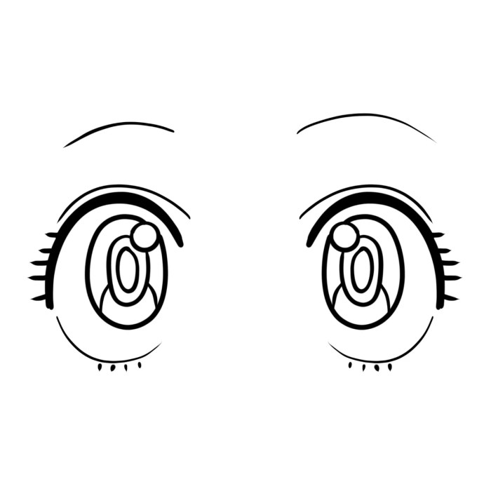 Anime eye coloring pages