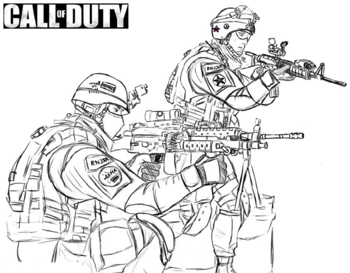 Coloring book call of duty