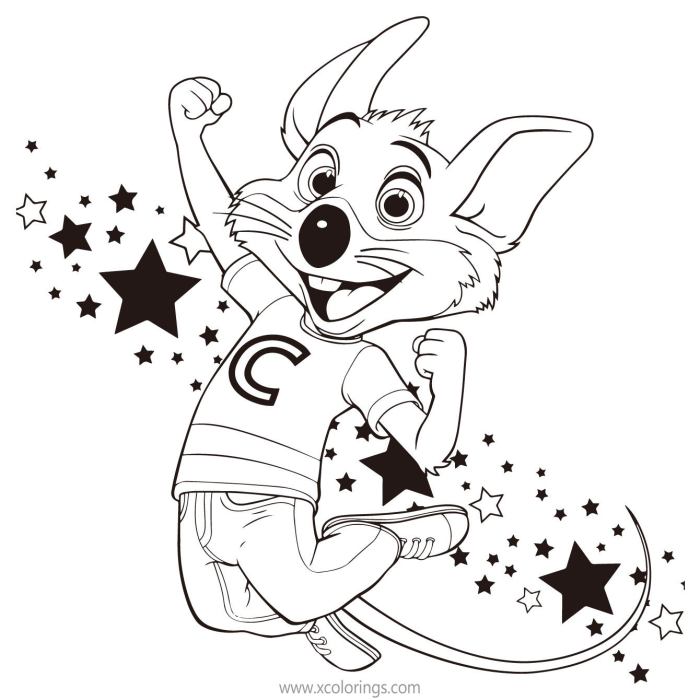 Chuck e cheese coloring book