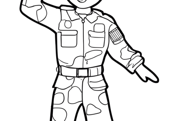 Anime army coloring pages