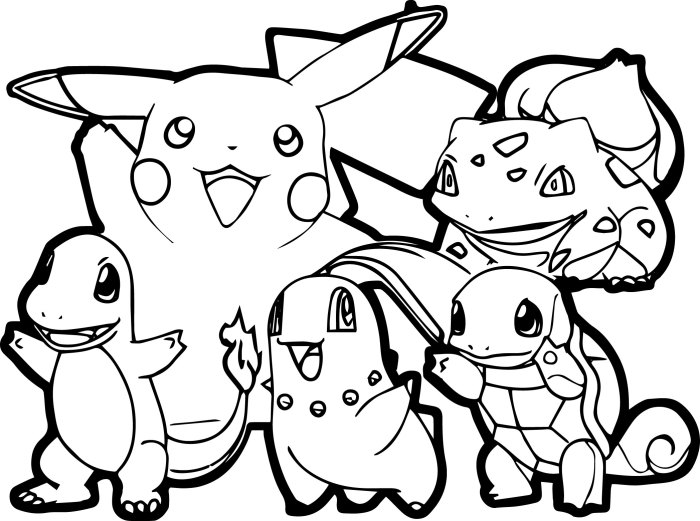 Pokemon coloring book printable