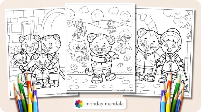 Daniel tiger coloring book