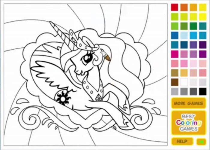 Online coloring book games