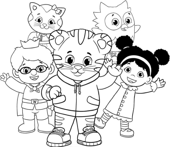 Daniel tiger coloring book