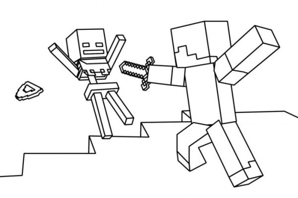 Minecraft coloring book printable