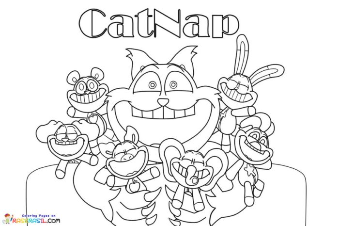 Cat nap coloring book