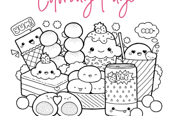 Animated food coloring pages