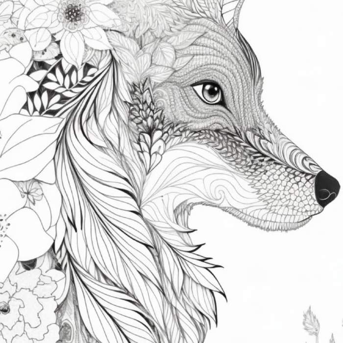 Hard animal coloring pages