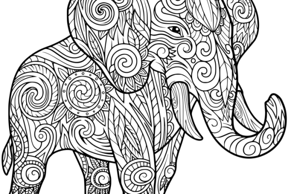 Aldult animal coloring pages