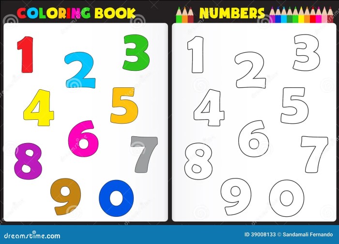 Coloring books by number