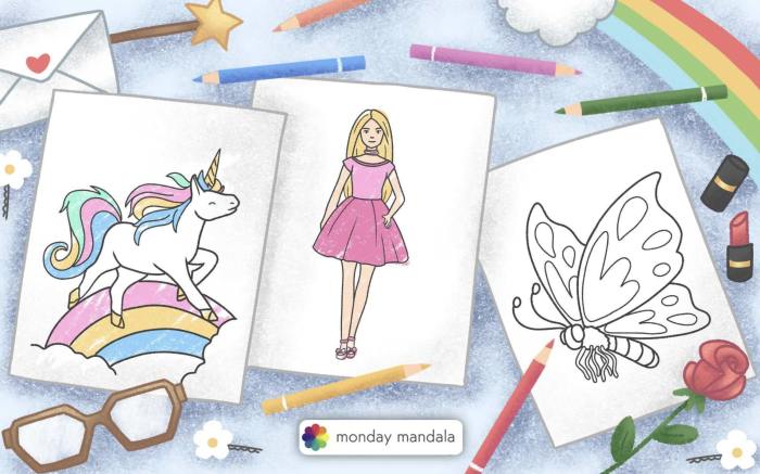 Anime fairy princess coloring pages