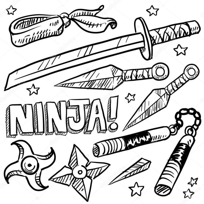 Anime coloring pages weapon