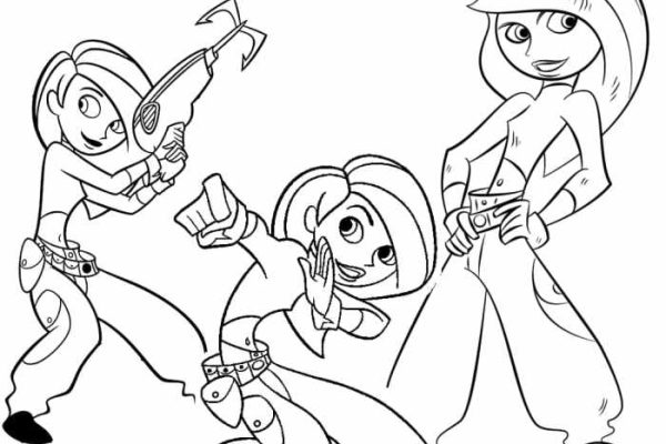 Kim possible coloring book