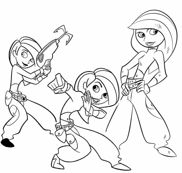 Kim possible coloring book