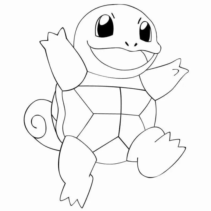 Anime coloring pages squirtle