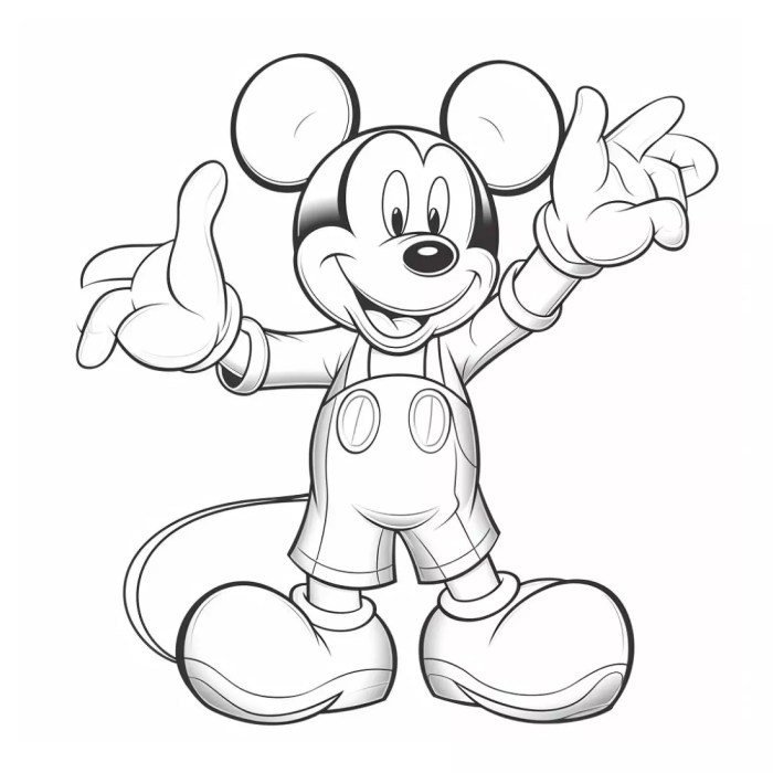 Mickey mouse coloring book