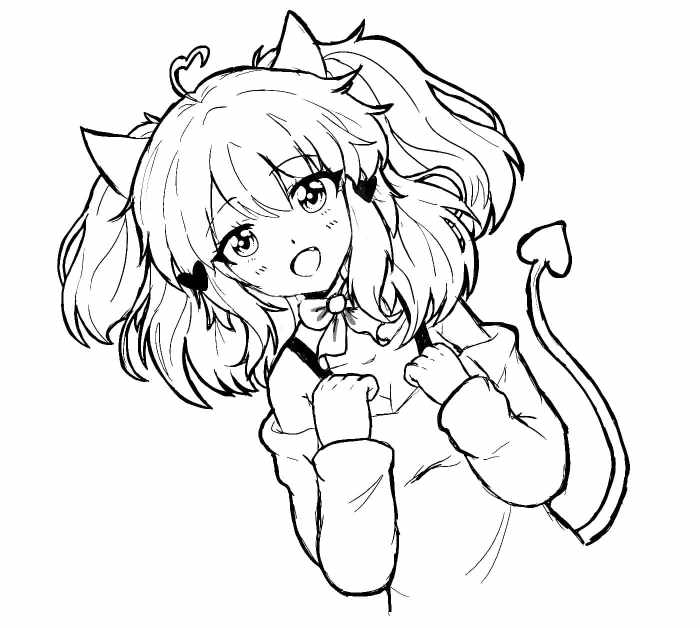 Anime girls hugging coloring pages