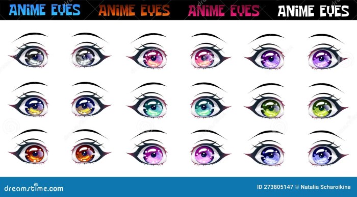 Anime eye coloring pages