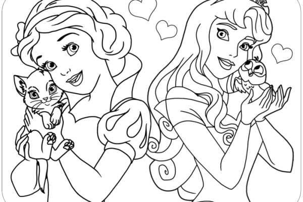 Animates princess snow coloring