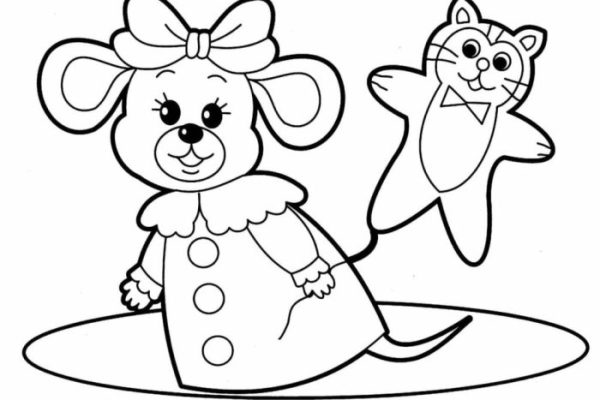 Coloring book pages for 3 year olds