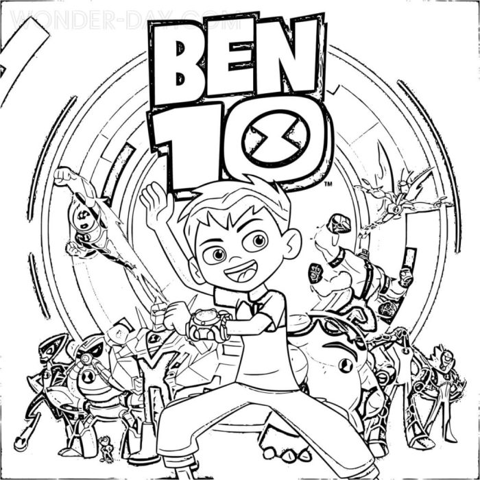 Ben 10 coloring book