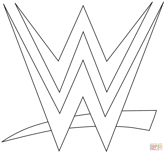 Wwe coloring book pages