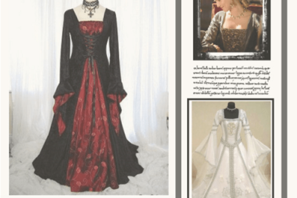 Medieval style wedding dresses