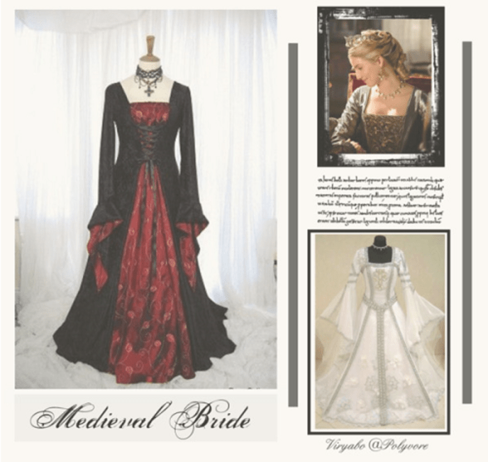 Medieval style wedding dresses