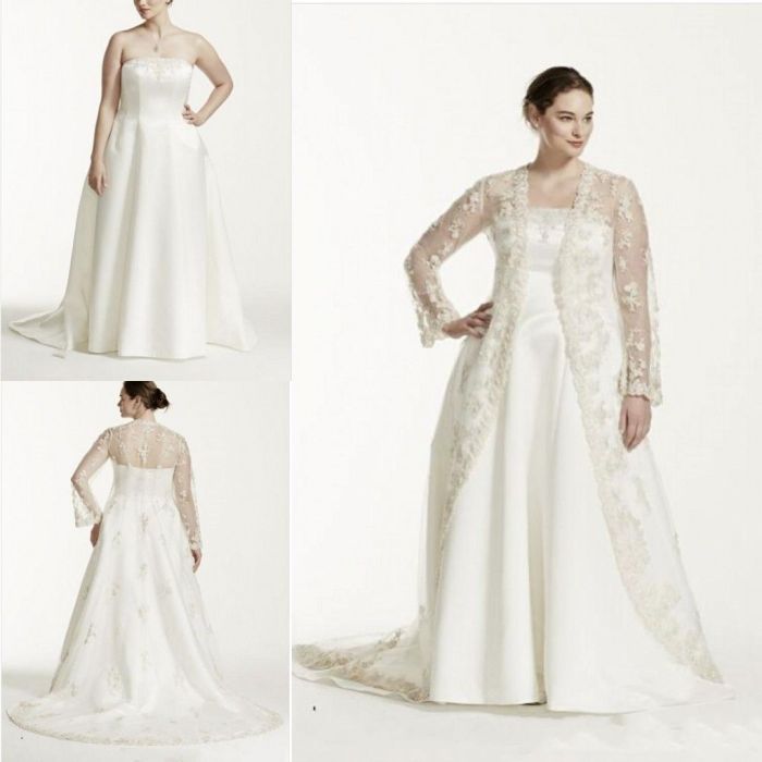 Plus size second wedding dresses