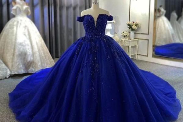 Royal blue dresses for weddings