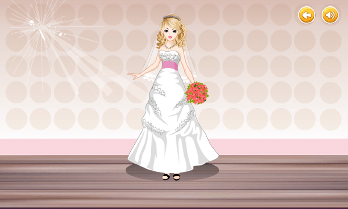 Wedding bride dress up game