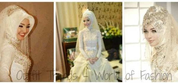 Islamic wedding dresses with hijab