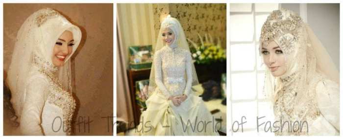 Islamic wedding dresses with hijab