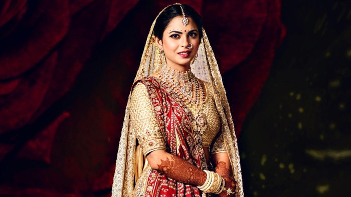 Isha ambani wedding dress