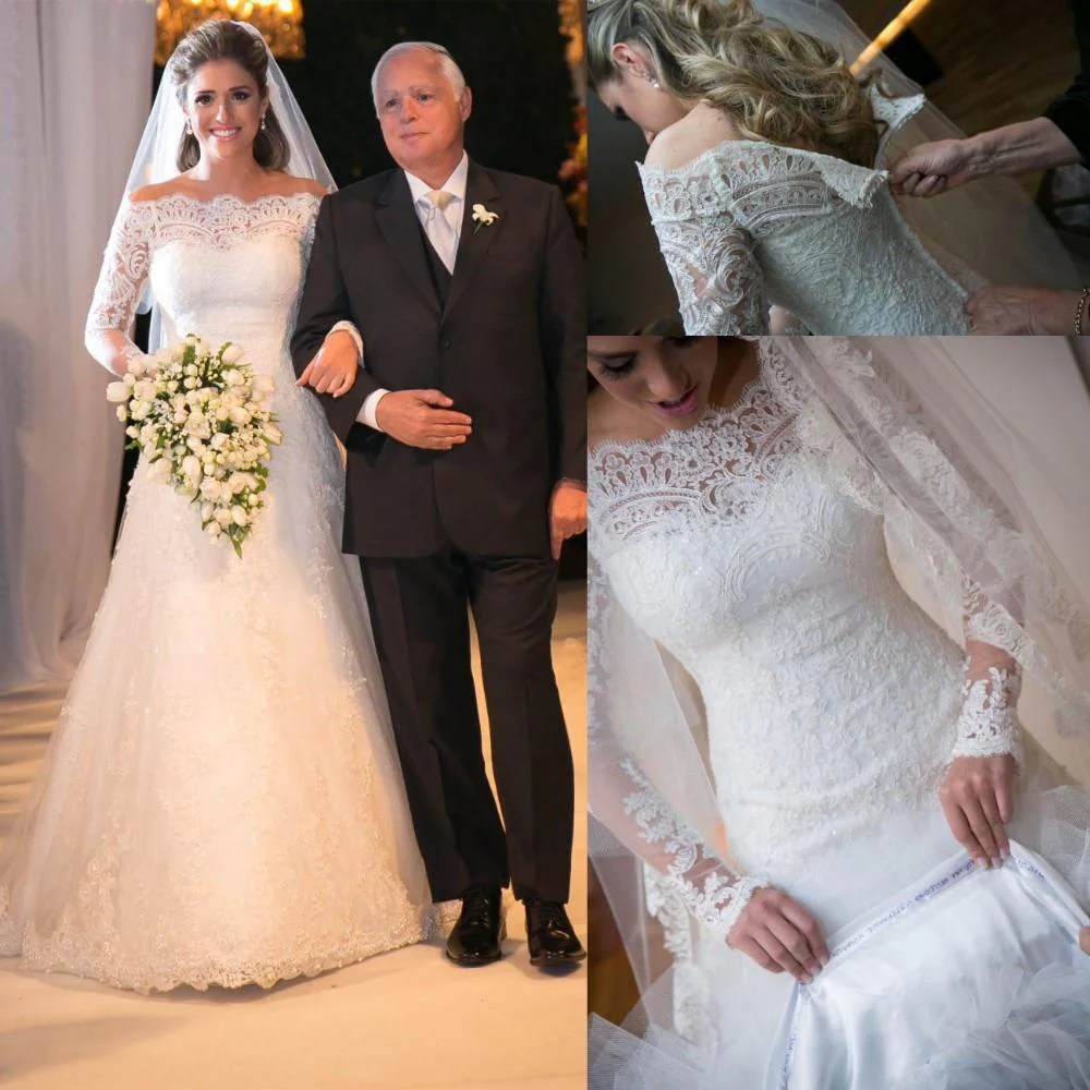 Ivory wedding dress sleeves