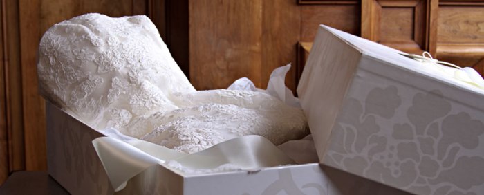 How to ship a wedding dress