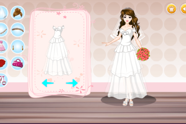 Wedding bride dress up game