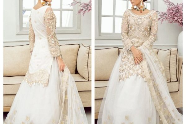 Pakistani wedding white dress