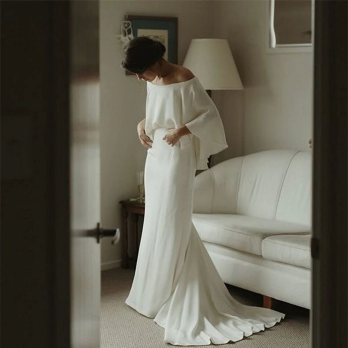 Vintage white wedding dress