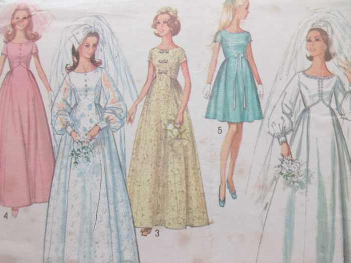 Vintage wedding dress patterns