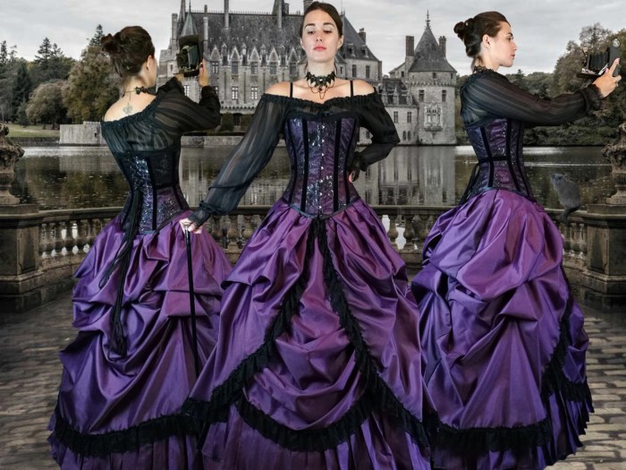 Victorian goth wedding dress