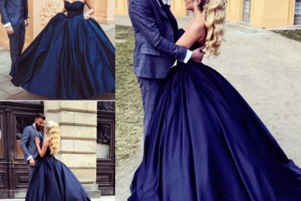 Navy cocktail dress wedding