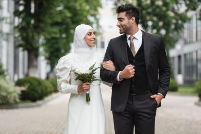 Islamic wedding dresses with hijab