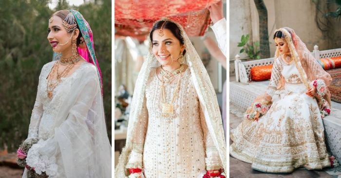 Pakistani wedding white dress